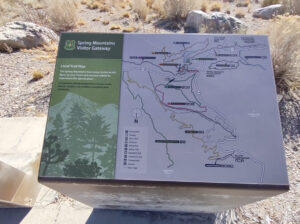 Spring Mountains Visitor Gateway Local Trail Map